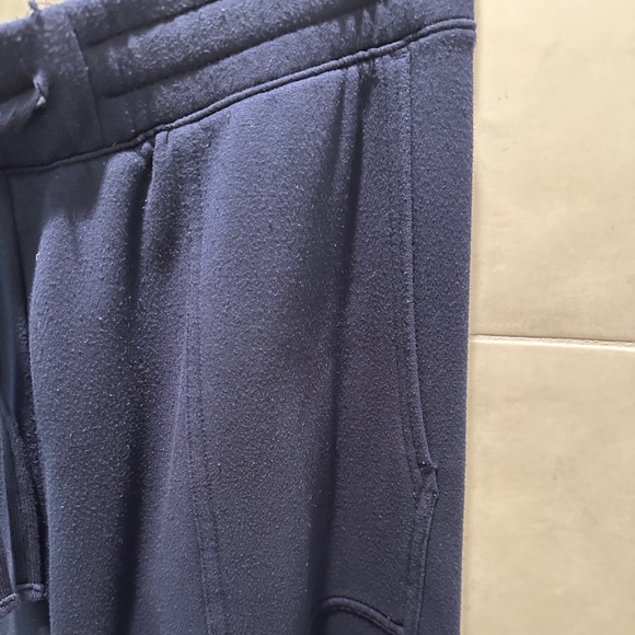 Quince Super Soft Fleece Wide Leg Pant - Navy Blue - Size L - Picture 11 of 11